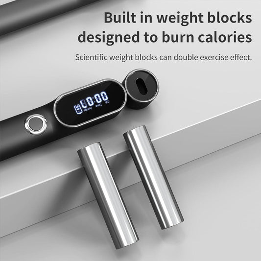 Smart Digital Skipping Rope – 2 in 1 Cordless & Weighted