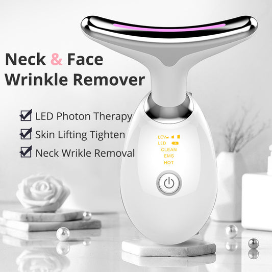 "EMS Thermal Neck Lifting Massager – Microcurrent Skin Tightening & Wrinkle Remover"