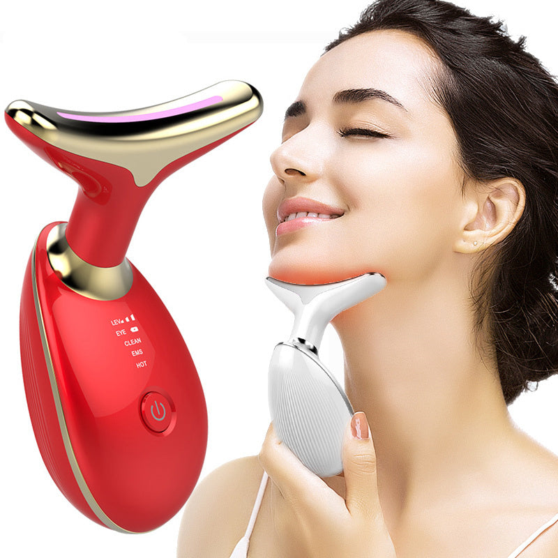 "EMS Thermal Neck Lifting Massager – Microcurrent Skin Tightening & Wrinkle Remover"